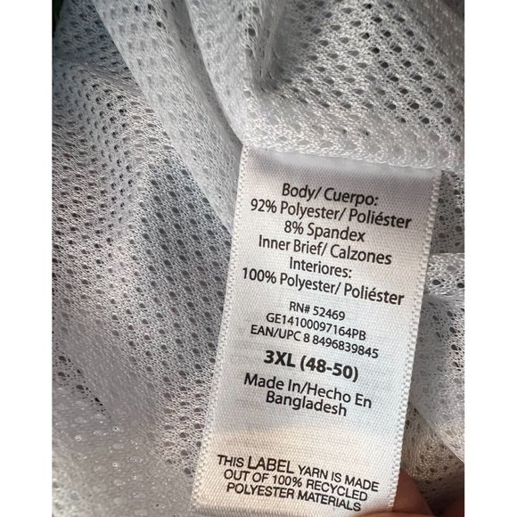 NWT George Swim Trunks Board Shorts 3X UPF 50+ Antique Teal Quick Dry Floral - Picture 4 of 9